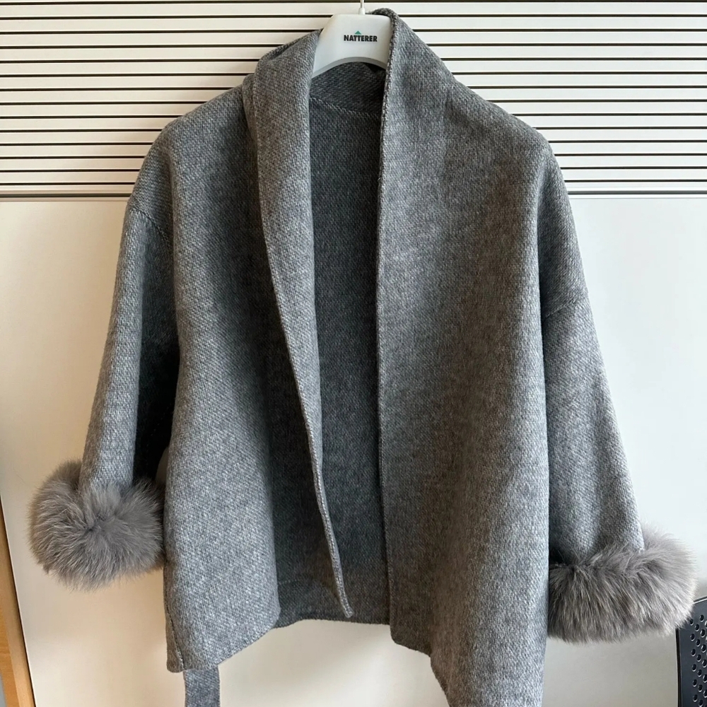 High End Double-sided Wool Strapping Real Wool Fur Coat Women's Removable Cuffs - Picture 8 of 8